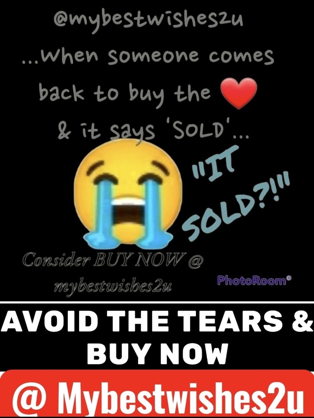 Be happy 😊 BUY NOW!